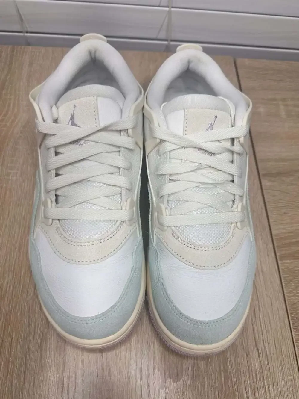 Air Jordan 4 RM Women's Sneakers - Sail/Summit White/Pale Ivory/Doll, Sz 7.5